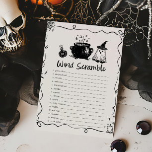 Halloween Baby is Brewing Word Scramble Game