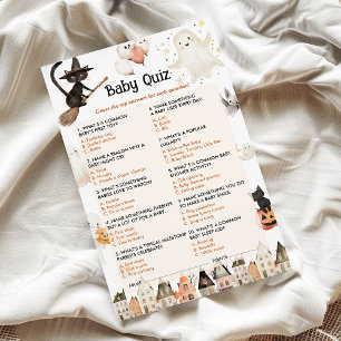 Halloween Baby Quiz Baby Shower Game