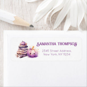 Halloween Baby Shower Address Label New Chapter