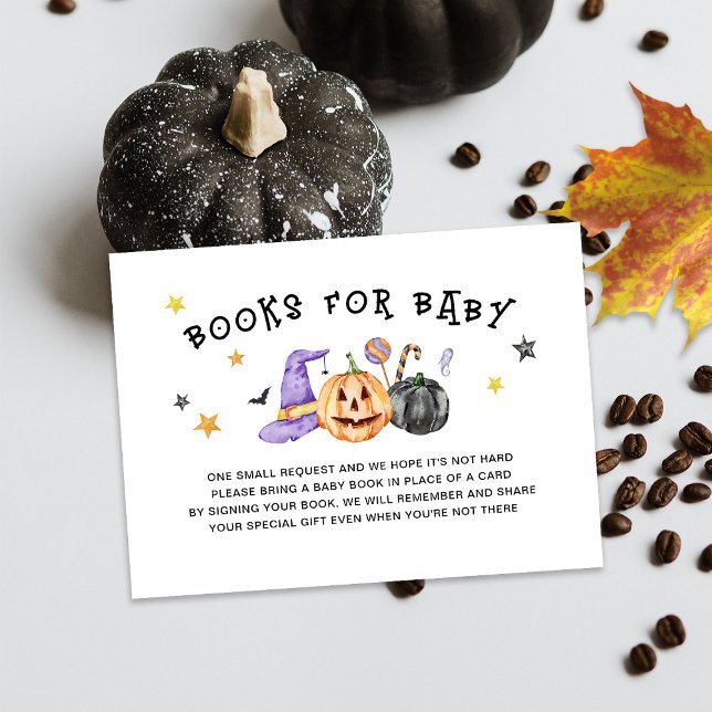 Halloween Baby Shower Book Enclosure Card (Creator Uploaded)