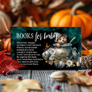 Halloween Baby Shower Book Request Card