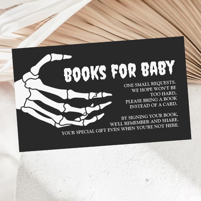 Halloween Baby Shower Books for Baby Enclosure Card (Creator Uploaded)
