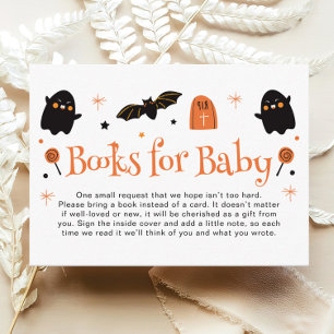 Halloween Baby Shower Books for Baby Enclosure Card