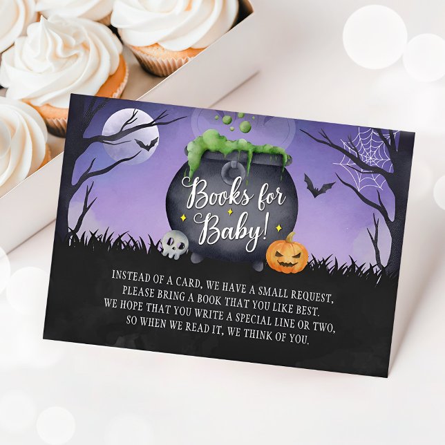 Halloween Baby Shower Books for Baby Insert Card (Creator Uploaded)