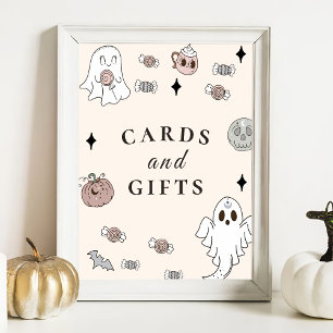 Halloween Baby Shower Cards & Gifts Sign