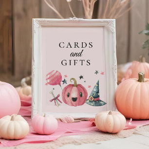 Halloween Baby Shower Cards & Gifts Sign