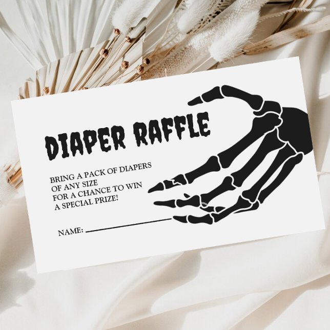 Halloween Baby Shower Diaper Raffle Enclosure Card (Creator Uploaded)