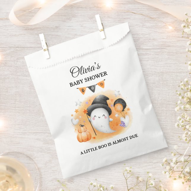 Halloween Baby Shower Favour Bags Cute Little Boo (Clipped)