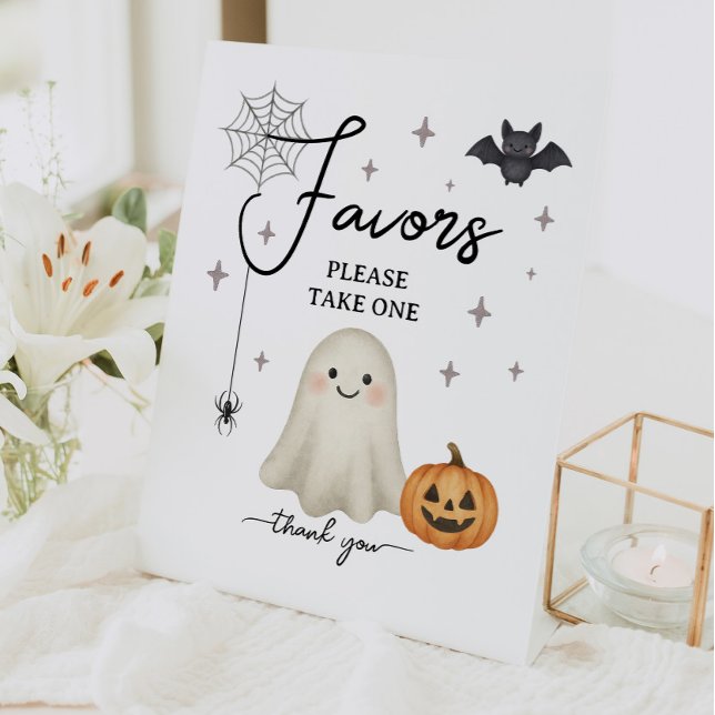 Halloween Baby Shower Favours Pedestal Sign (Creator Uploaded)