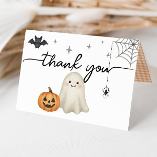 Halloween Baby Shower Folded Thank You Card