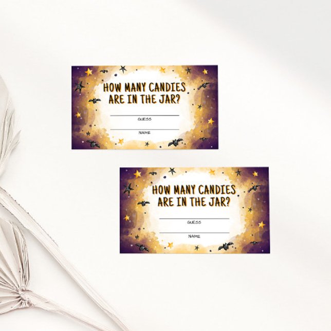 Halloween Baby Shower Game How Many Candies Card (Creator Uploaded)