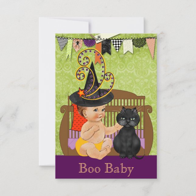 Halloween Baby Shower Invitation (Front)