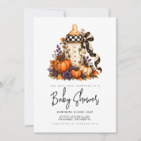 Halloween Baby Shower Invitation