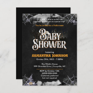 Halloween Baby Shower Invitation