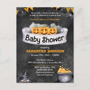 Halloween Baby Shower Invitation