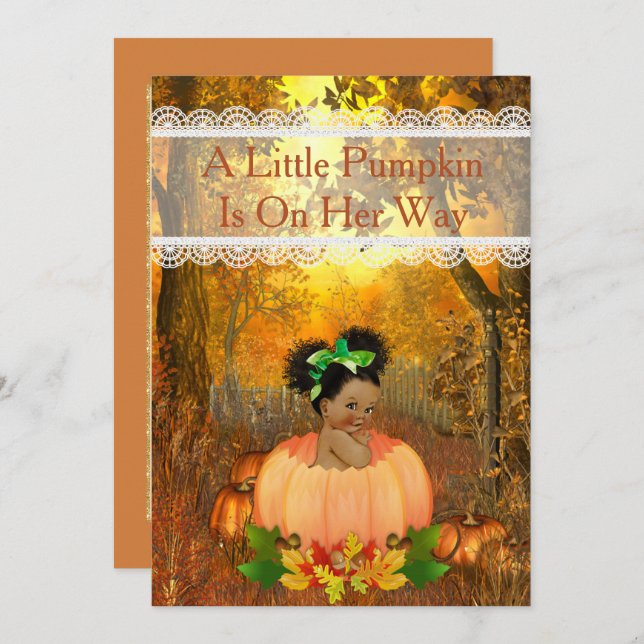 Halloween Baby Shower Invitation (Front/Back)