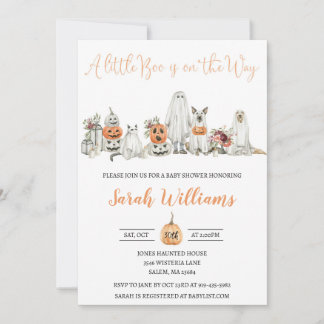 Halloween Baby Shower Invitation