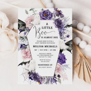 HALLOWEEN Baby Shower Invitation, A Little Boo Invitation