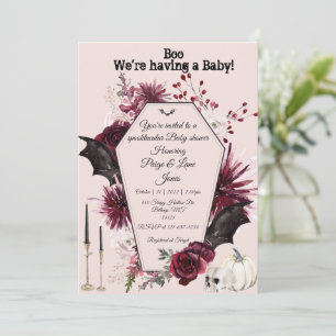 Halloween baby shower invite
