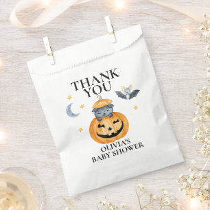 Halloween Baby Shower Jack-O-Lantern Pumpkin Favour Bags