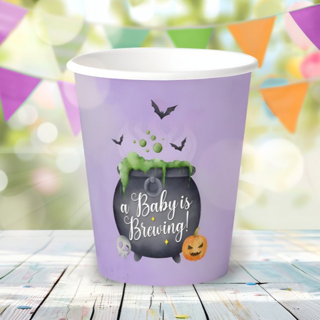 Halloween Baby Shower Paper Cups (Creator Uploaded)