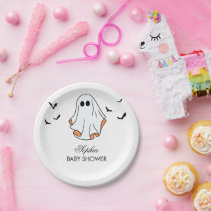 Halloween Baby Shower Paper Plate