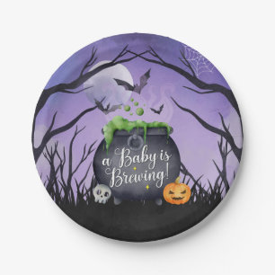 Halloween Baby Shower Plates