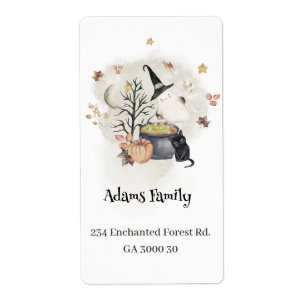 Halloween Baby Shower Return Address