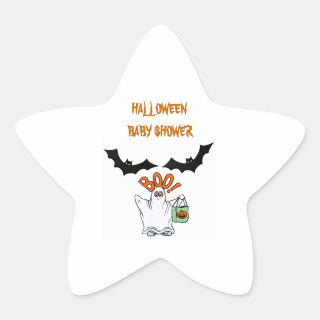 Halloween Baby Shower Stickers (Front)
