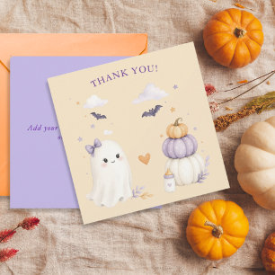 Halloween Baby Shower Thank You Card