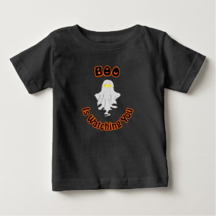 Halloween Baby T-Shirt Boo Is Watching You