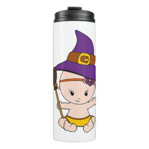 Halloween Baby Witch Funny Gift Pregnant Women Thermal Tumbler