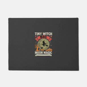 Halloween Baby Witch Moon Magic Doormat