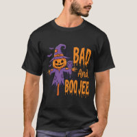Halloween Bad And Boo Jee Scarecrow Graphic