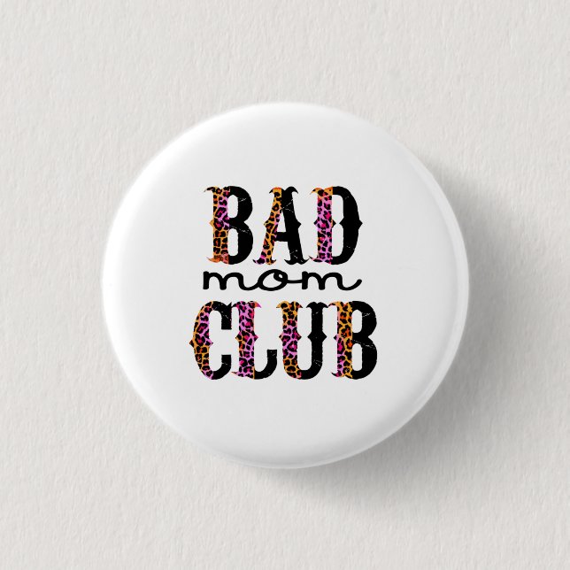 Halloween Bad Mom Club Birthday 3 Cm Round Badge (Front)