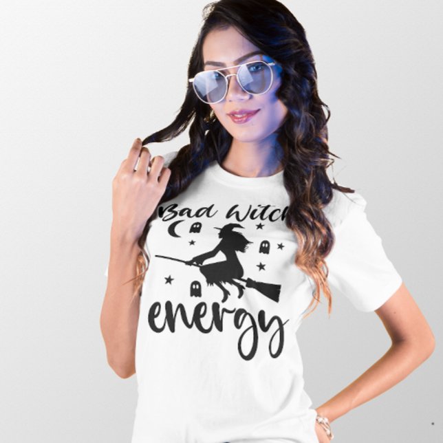 HALLOWEEN BAD WITCH ENERGY | WICTH FLYING  T-Shirt (Creator Uploaded)