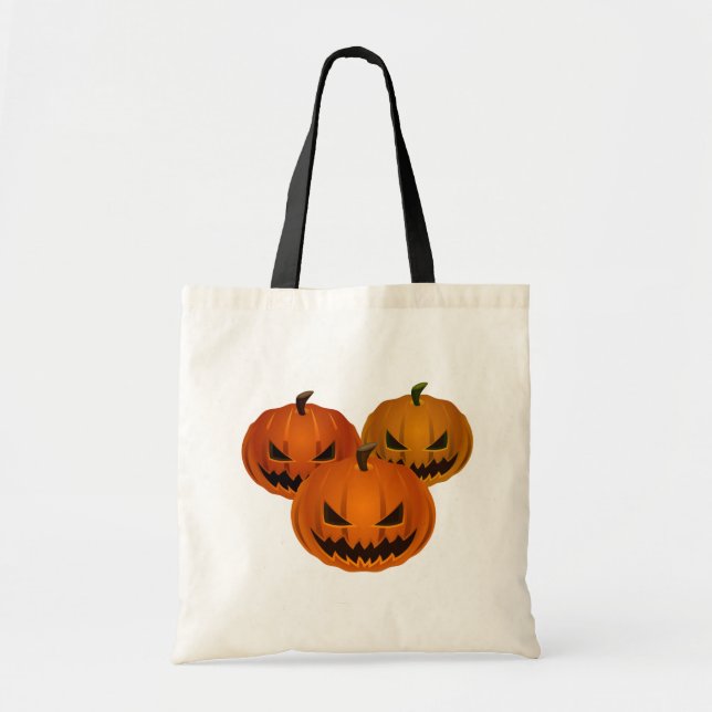 Halloween Bag-Scary Pumpkins Tote Bag (Front)