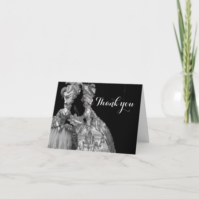 Halloween Ball, thank you card. Invitation (Front)