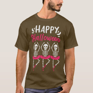 Halloween Ballet Dancer Skeleton Spooky  T-Shirt