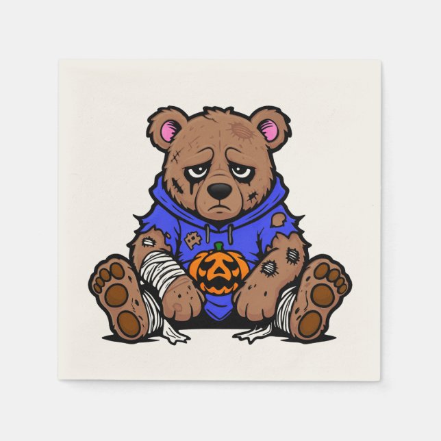 Halloween Bär ö Napkin (Front)