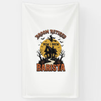 Halloween Barista Shirt Funny Witch Coffee Pun Des