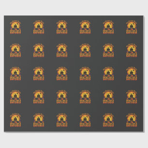 Halloween Bartender Haunted House Witch Pumpkin De Wrapping Paper