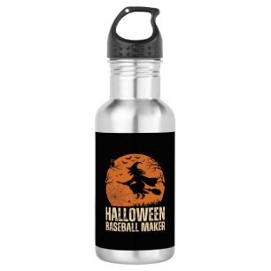 Halloween Baseball Maker Vintage Witch Graphic 532 Ml Water Bottle