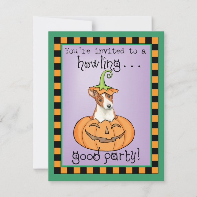 Halloween Basenji Card (Front)
