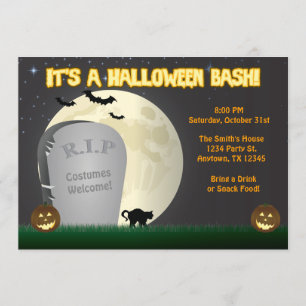 Halloween Bash Party Invitation