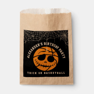Halloween Basket Ball Trick or Basketball Birthday Favour Bags