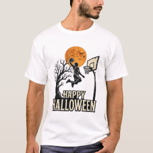 Halloween Basketball Happy Halloween Vintage Sport T-Shirt