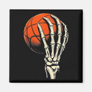 Halloween Basketball Skeleton Skull Player Men Boy Magnet