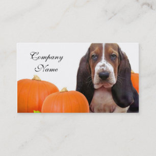 Halloween Basset Hound Business Card