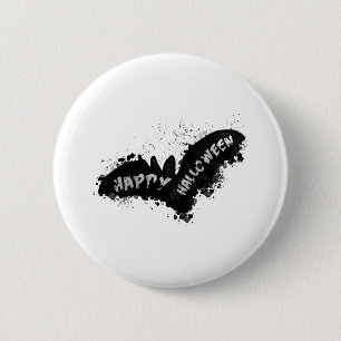 Halloween Bat 6 Cm Round Badge